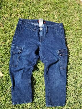 Stretchy Cargo Cropped Jeans 👍